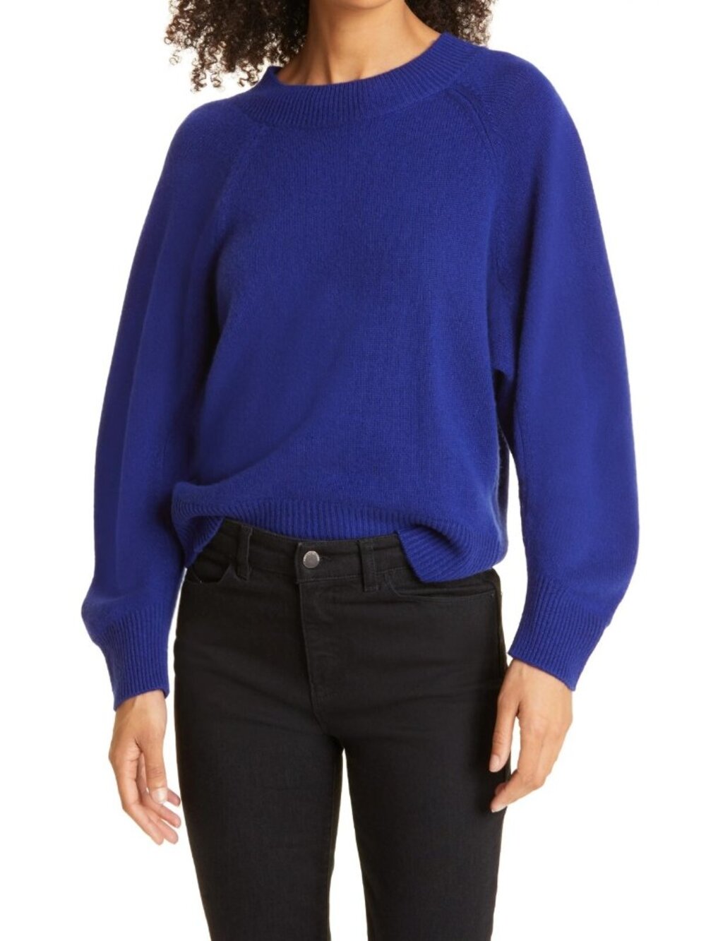 Emporio Armani Women's Cashmere Pullover Sweater Jumper Blue IT 36 / XXS / US 0